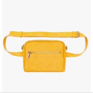 Yellow lulu dharma crossbody bag & fanny pack